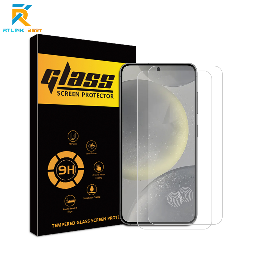 9H 2.5D tempered glass screen protector supports fingerprint unlocking for samsung S25 Plus S24 Ultra